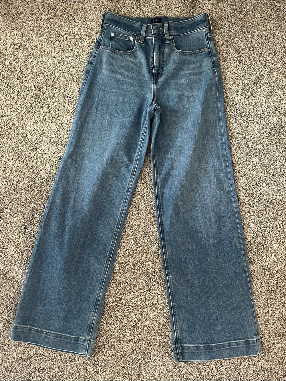 J.Crew Factory Classic Wide-Leg Women’s Jeans - Blue